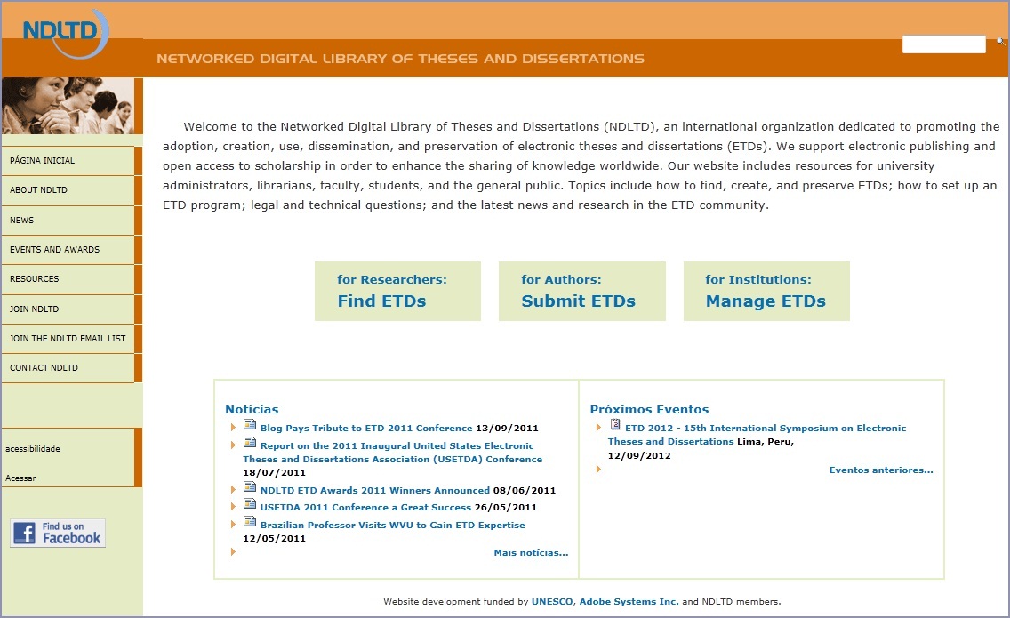 Networked Digital Library of Theses and Dissertations