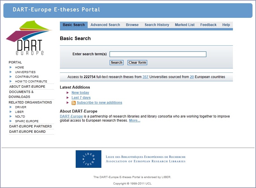 Europe E-theses Portal