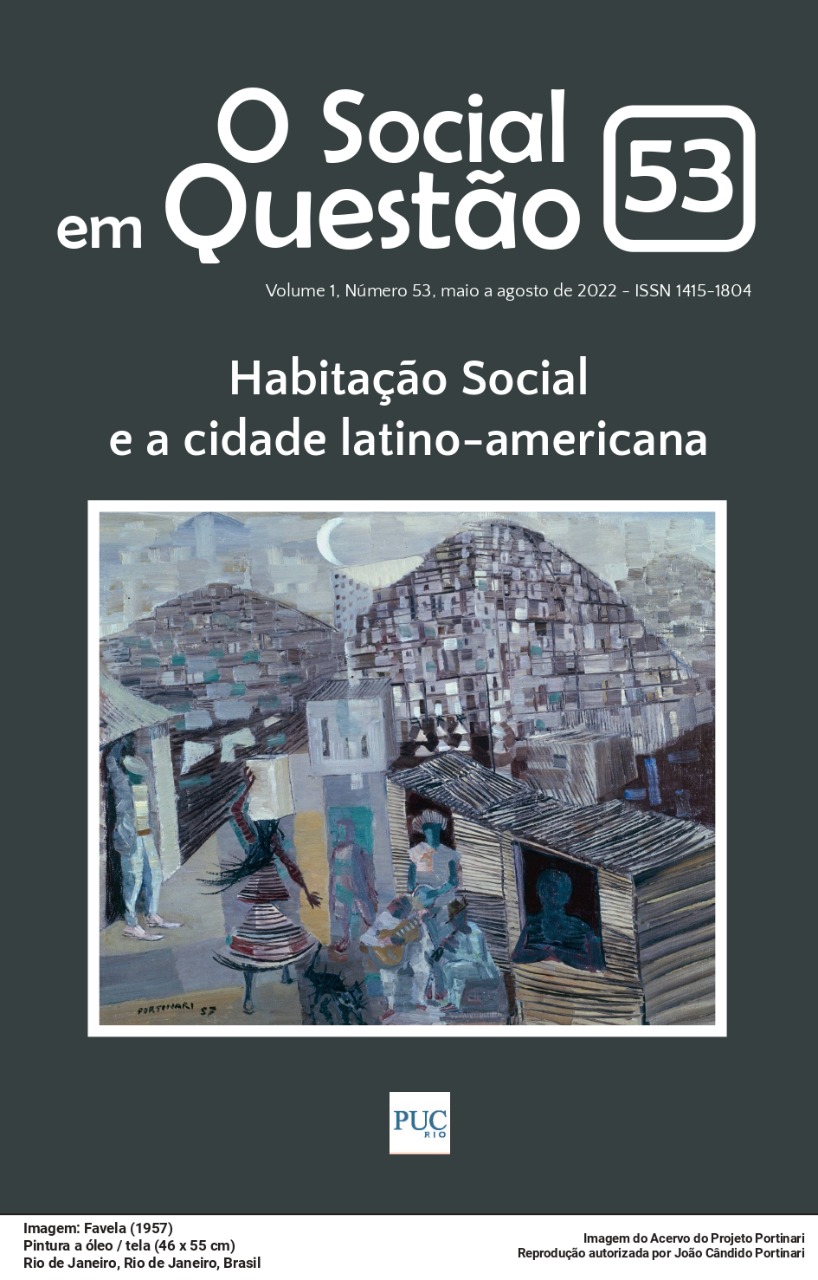 Capa da revista O Social em Questão fasciculo Ano 2022 Nº 53                    