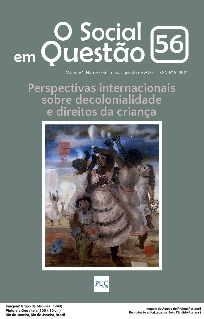 Capa da revista O Social em Questão fasciculo Ano 2023 Nº 56                    