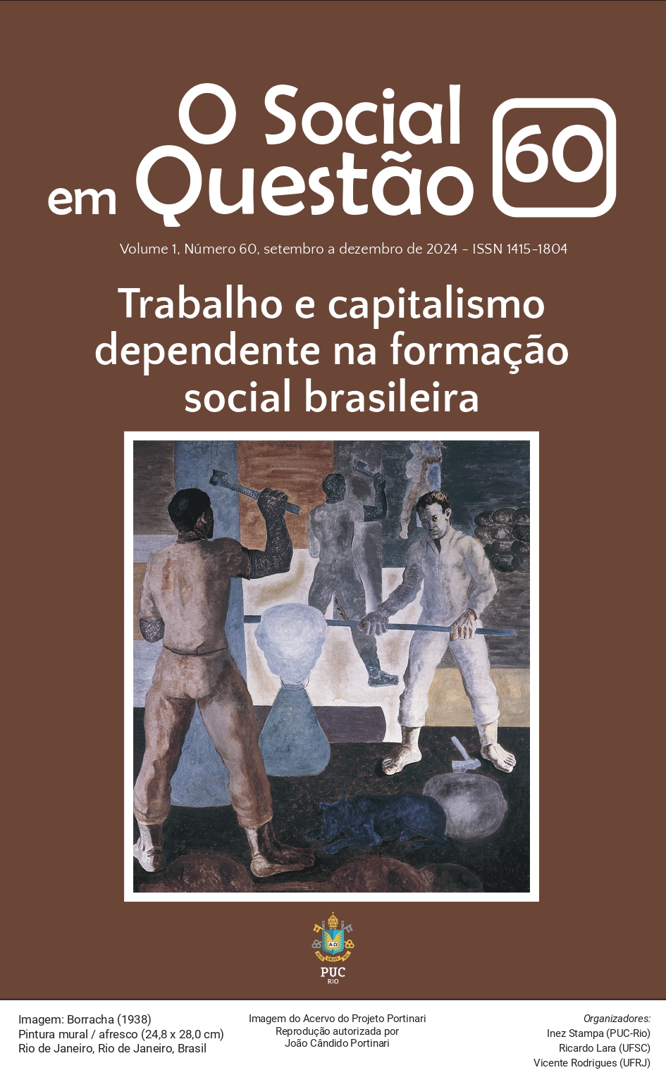 Capa da revista O Social em Questão fasciculo Ano 2024 Nº 60                    