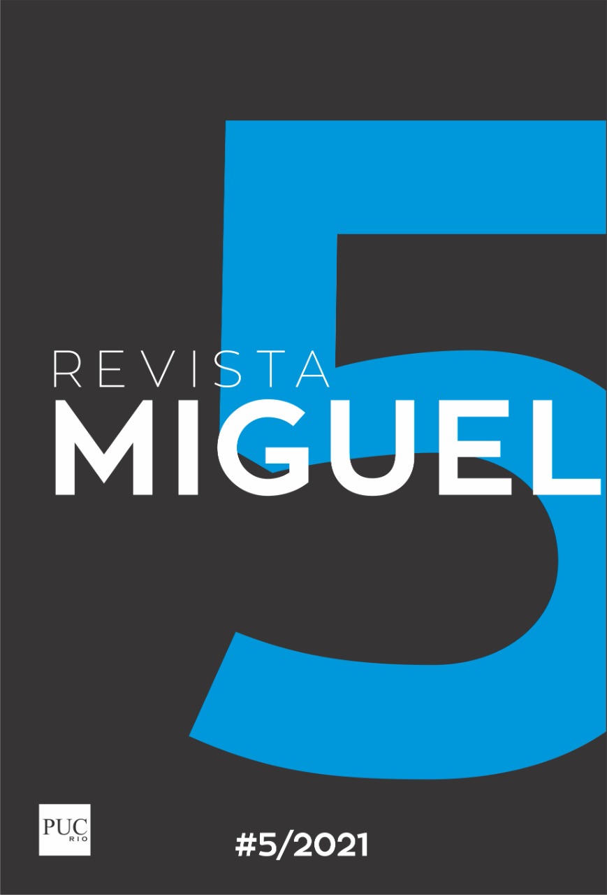 Capa da revista miguel fasciculo Ano 2021 Nº 5                    jul/dez